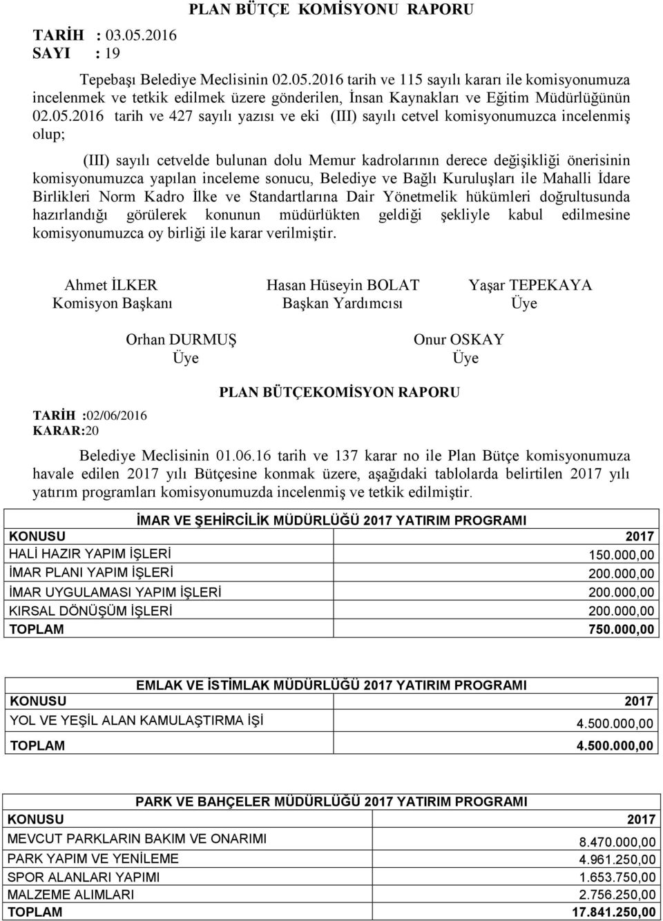 yapılan inceleme sonucu, Belediye ve Bağlı Kuruluşları ile Mahalli İdare Birlikleri Norm Kadro İlke ve Standartlarına Dair Yönetmelik hükümleri doğrultusunda hazırlandığı görülerek konunun