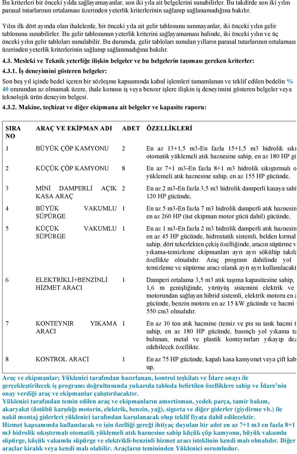 Yılın ilk dört ayında olan ihalelerde, bir önceki yıla ait gelir tablosunu sunmayanlar, iki önceki yılın gelir tablosunu sunabilirler.