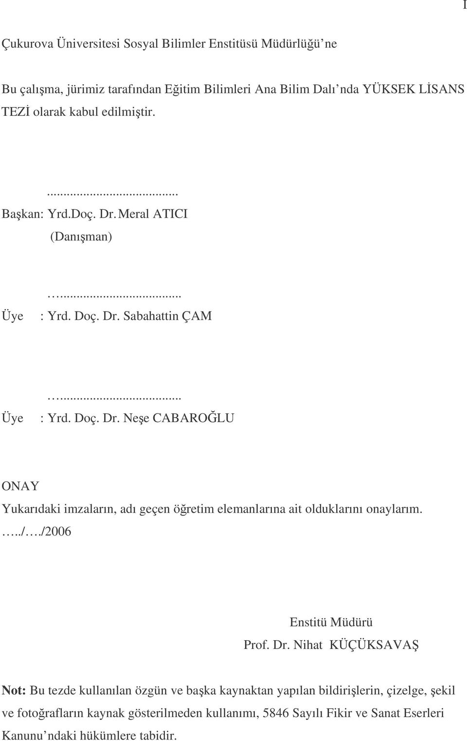 .././2006 Enstitü Müdürü Prof. Dr.