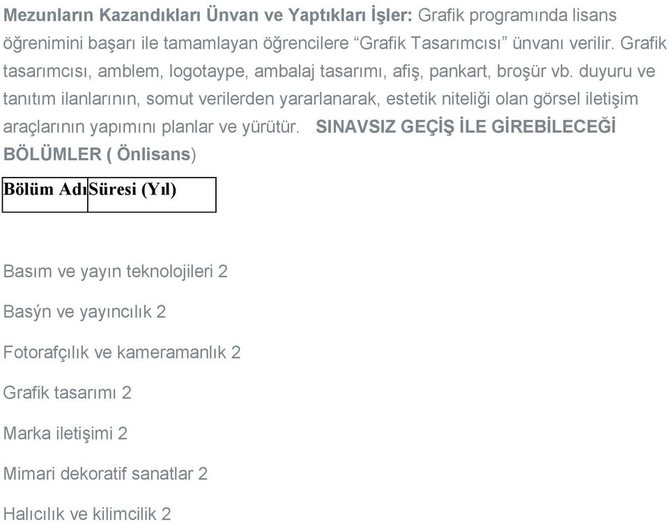 duyuru ve tanıtım ilanlarının, somut verilerden yararlanarak, estetik niteliği olan görsel iletişim araçlarının yapımını planlar ve yürütür.