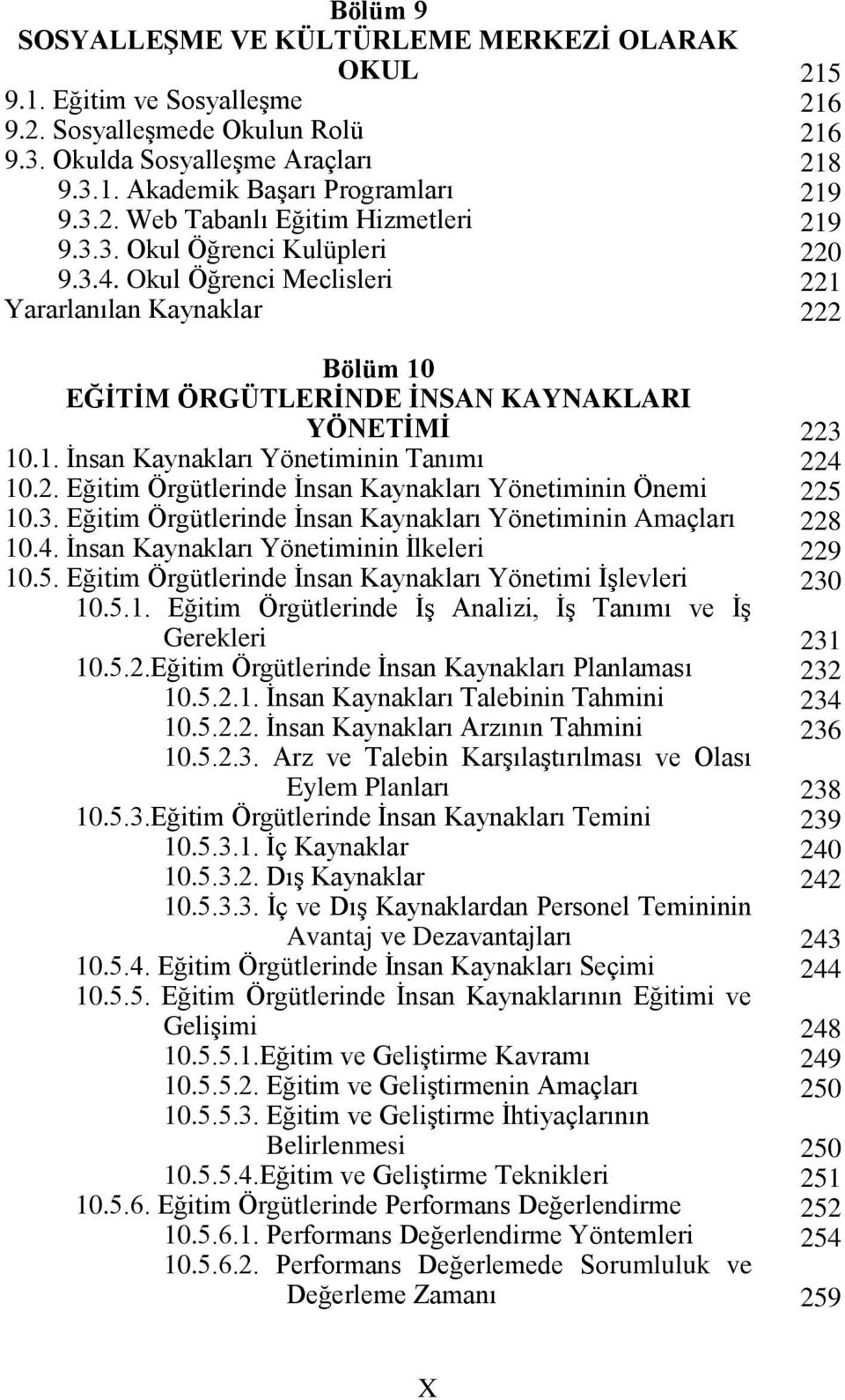 Eğitim Örgütlerinde İnsan Kaynakları Yönetiminin Önemi 10.3. Eğitim Örgütlerinde İnsan Kaynakları Yönetiminin Amaçları 10.4. İnsan Kaynakları Yönetiminin İlkeleri 10.5.