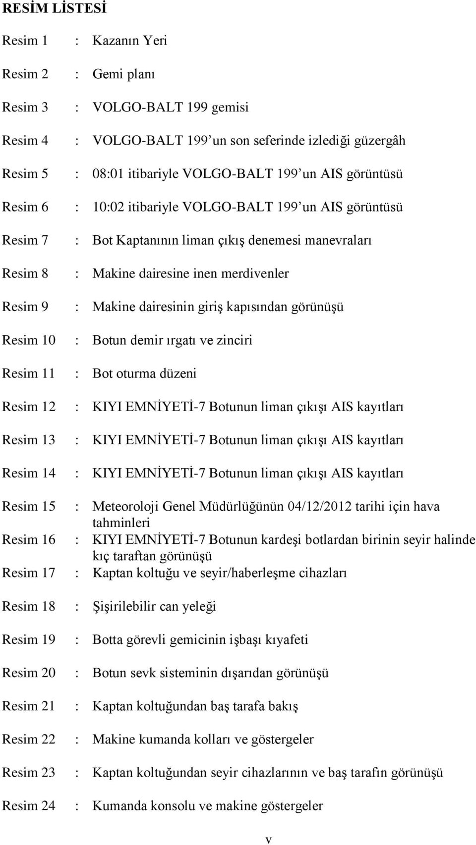 VOLGO-BALT 199 un AIS görüntüsü : Bot Kaptanının liman çıkış denemesi manevraları : Makine dairesine inen merdivenler : Makine dairesinin giriş kapısından görünüşü : Botun demir ırgatı ve zinciri :