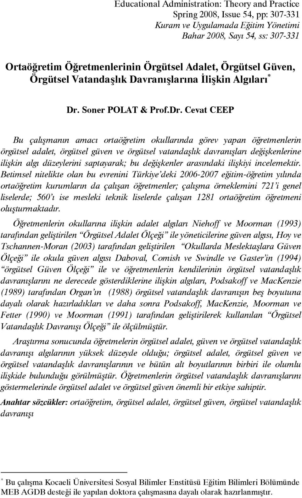 Soner POLAT & Prof.Dr.