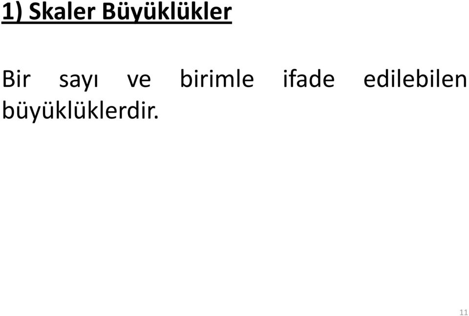 sayı ve birimle