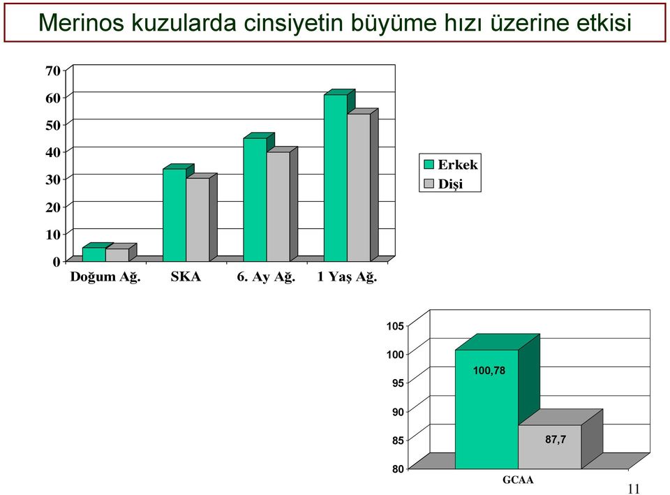 Dişi 10 0 Doğum Ağ. SKA 6. Ay Ağ.