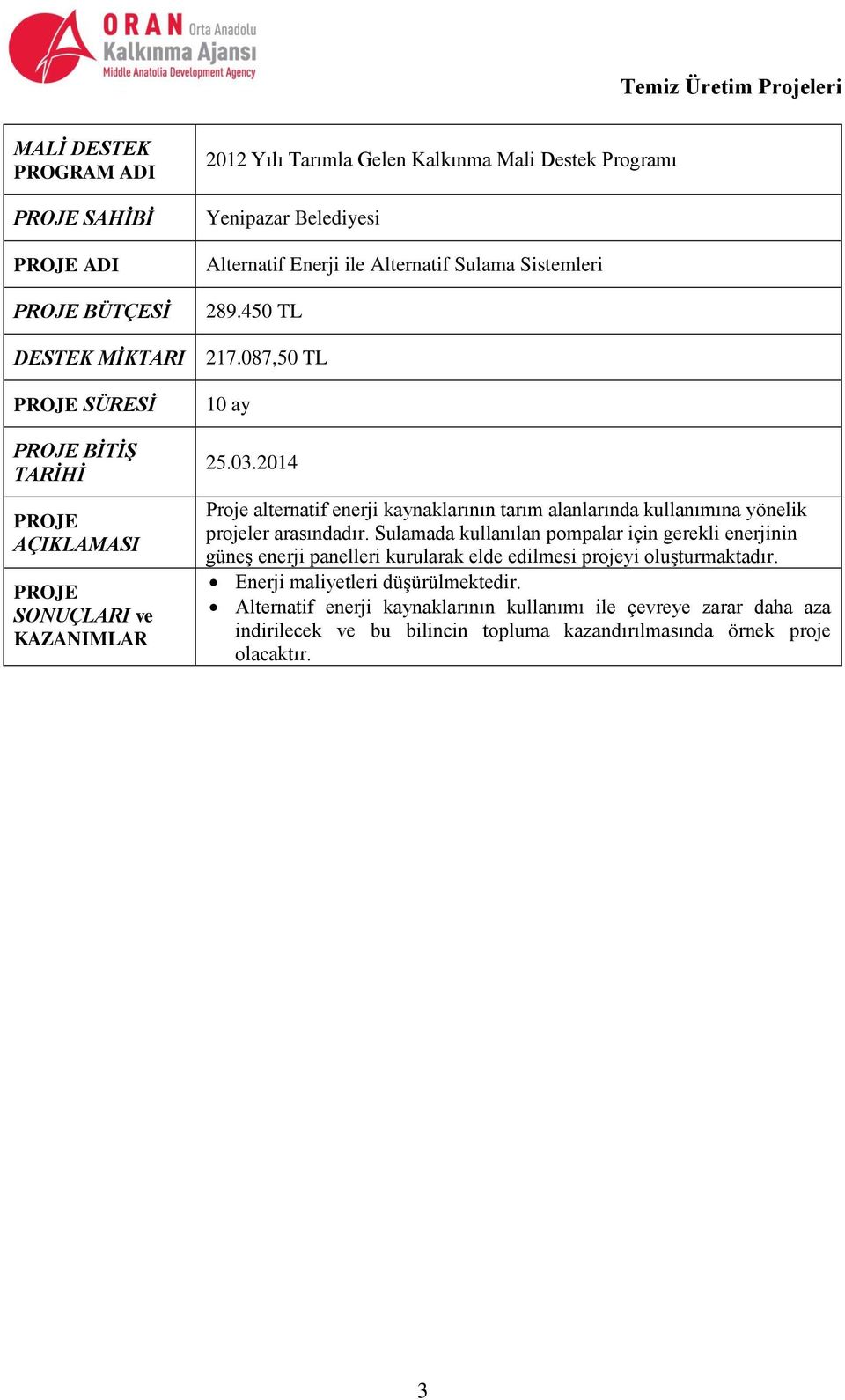 Sulamada kullanılan pompalar için gerekli enerjinin güneş enerji panelleri kurularak elde edilmesi projeyi oluşturmaktadır.