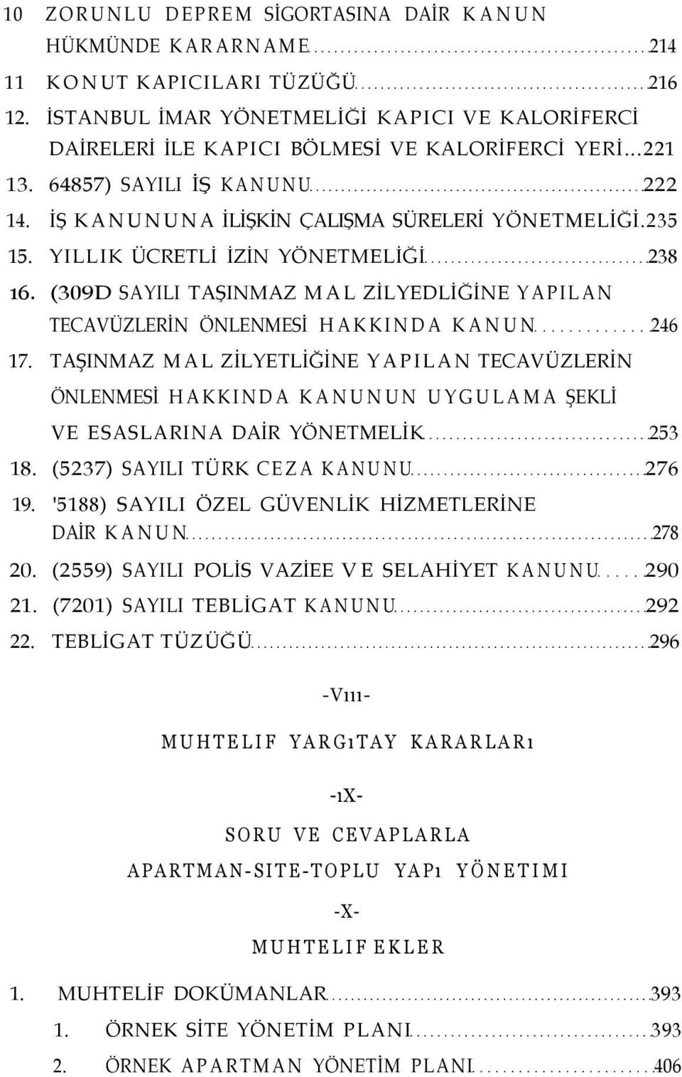 (309D SAYILI TAŞINMAZ MAL ZİLYEDLİĞİNE YAPILAN TECAVÜZLERİN ÖNLENMESİ HAKKINDA KANUN 246 17.