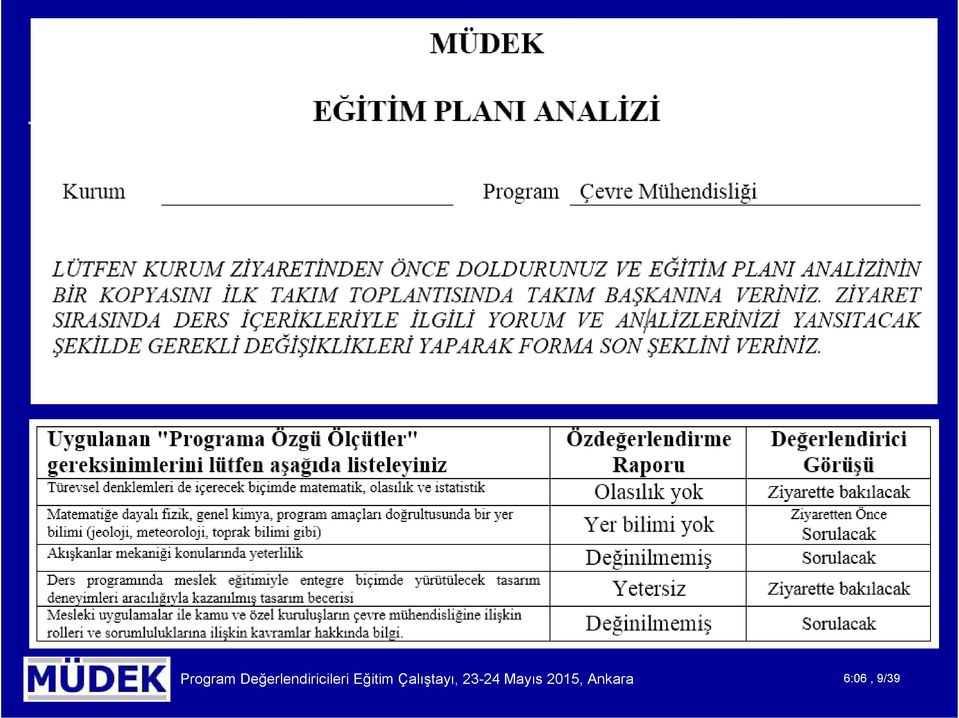 Eğitim Çalıştayı,