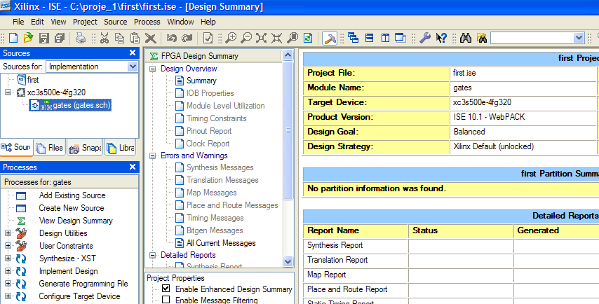 Açılan New Source Wizard Select Source Type penceresinde sol sütundaki Schematic seçeneğini işaretleyin ve dosya ismi