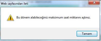 Öğrenci bulunduğu yarıyılın programında alması gereken dersleri alması koşuluyla, bu derslere ek olarak üst yarıyıldan da maksimum saat sınırını aşmadan ders seçebilir.