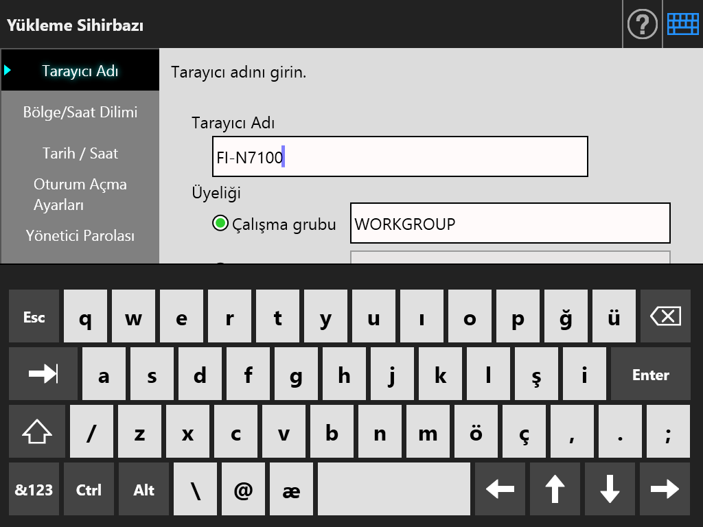2.4 Ekran Klavyesini Kullanma 2.4 Ekran Klavyesini Kullanma Dokunmatik ekrandaki ekran klavyesi, ekranda görünen girdi alanlarına metin girmek için kullanılabilir.