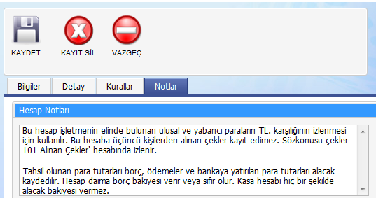 Muhasebe fişi başlık bilgilerini girdikten sonra, muhasebe fişi işlem satırlarına geçiş yapabilirsiniz. Hesap No kolonuna işlem yapacağınız hesabın kodunu giriniz.