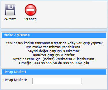 4.2.1.1.1. Yeni Hesap Açma Yeni hesap kartı oluşturmak için bu seçeneği kullanabilirsiniz. Yeni hesap açma butonuna bastığınızda karşınıza boş bir hesap kartı ekranı gelecektir.