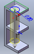 1-2-)Surface/Face/Plane: Seçilecek bir yüzey, katı model yüzeyi ya da bir düzlemde başlamasıdır. 1-)Mouse ile yüzey ya da düzlem seçilir.