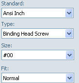 Solidworks Ders Notları 120 1-)Hole Specification: Delik çeşitlerinin seçildiği alandır. 1-1-)Delik Çeşitleri; Gömme başlı delik.