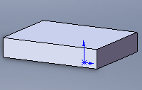 Solidworks Ders Notları 95 1-1-)Surface to Thicken: Yükseklik verilecek yüzey belirlenir. 1-2-)Thicken side 1: Yükseklik birinci kenara (yukarı) verilir.