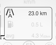 Göstergeler ve kumanda birimleri 65 İkaz lambaları, ekran göstergeleri ve kontrol lambaları Kilometre saati Kilometre sayacı Seyir kilometre sayacı Araç hızını gösterir.