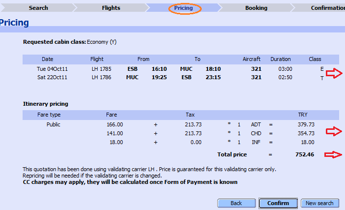 2-Flights Başlığı: Alternatif uçuş ve ücretler ekrana gelir Public ücretler Private/Unifares ücretler 752.46 TL dan başlayan, 200 sonuç bulundu. En düþük 1.