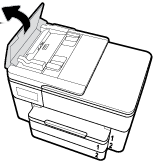 4. Kağıt yolu kapağı üzerindeki iki düğmeyi bastırın ve kapağı tamamen yazıcının dışına çekin. 5. Sıkışan kağıdı çıkarın. 6.