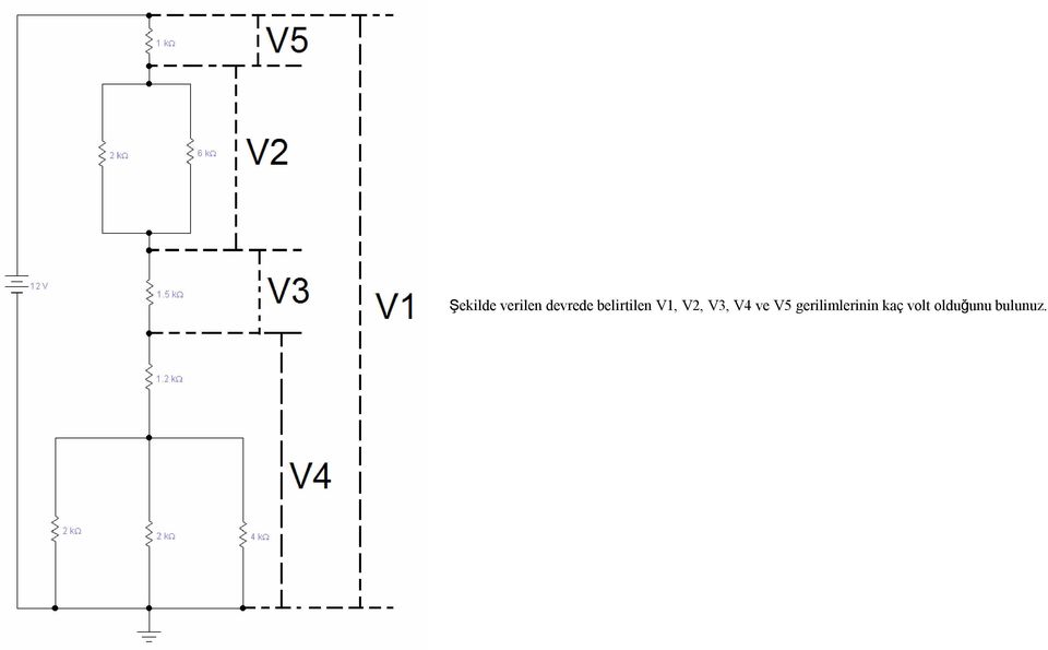 V4 ve V5 gerilimlerinin