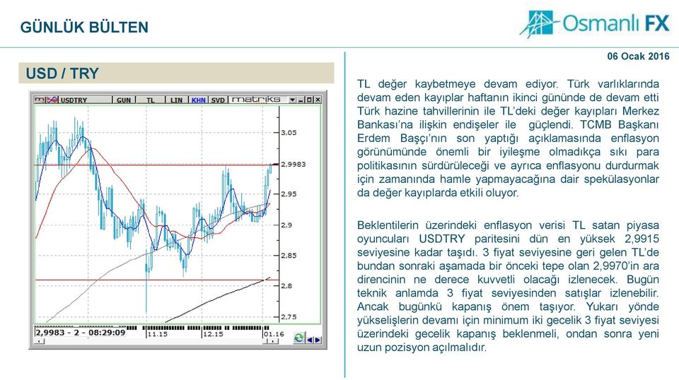 TCMB Başkanı Erdem Başçı nın son yaptığı açıklamasında enflasyon görünümünde önemli bir iyileşme olmadıkça sıkı para politikasının sürdürüleceği ve ayrıca enflasyonu durdurmak için zamanında hamle