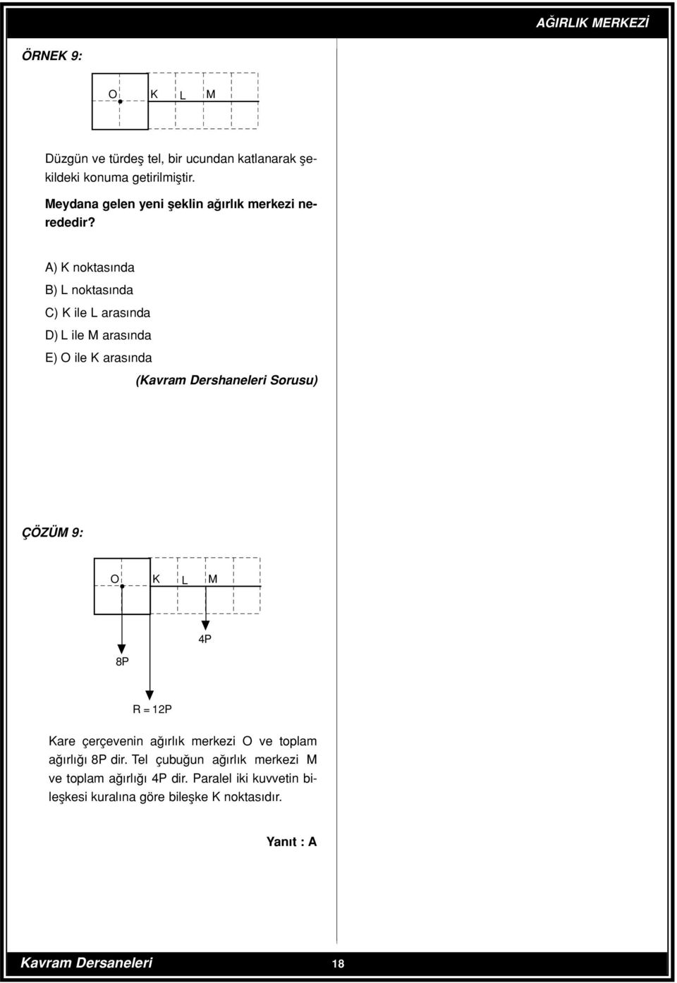 A) noktas nda B) noktas nda C) ile aras nda D) ile aras nda E) ile aras nda (avram Dershaneleri Sorusu) ÇÖZÜ 9: 8 4 R