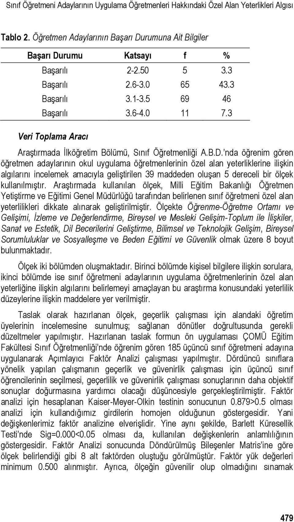 nda öğrenim gören öğretmen adaylarının okul uygulama öğretmenlerinin özel alan yeterliklerine ilişkin algılarını incelemek amacıyla geliştirilen 39 maddeden oluşan 5 dereceli bir ölçek kullanılmıştır.