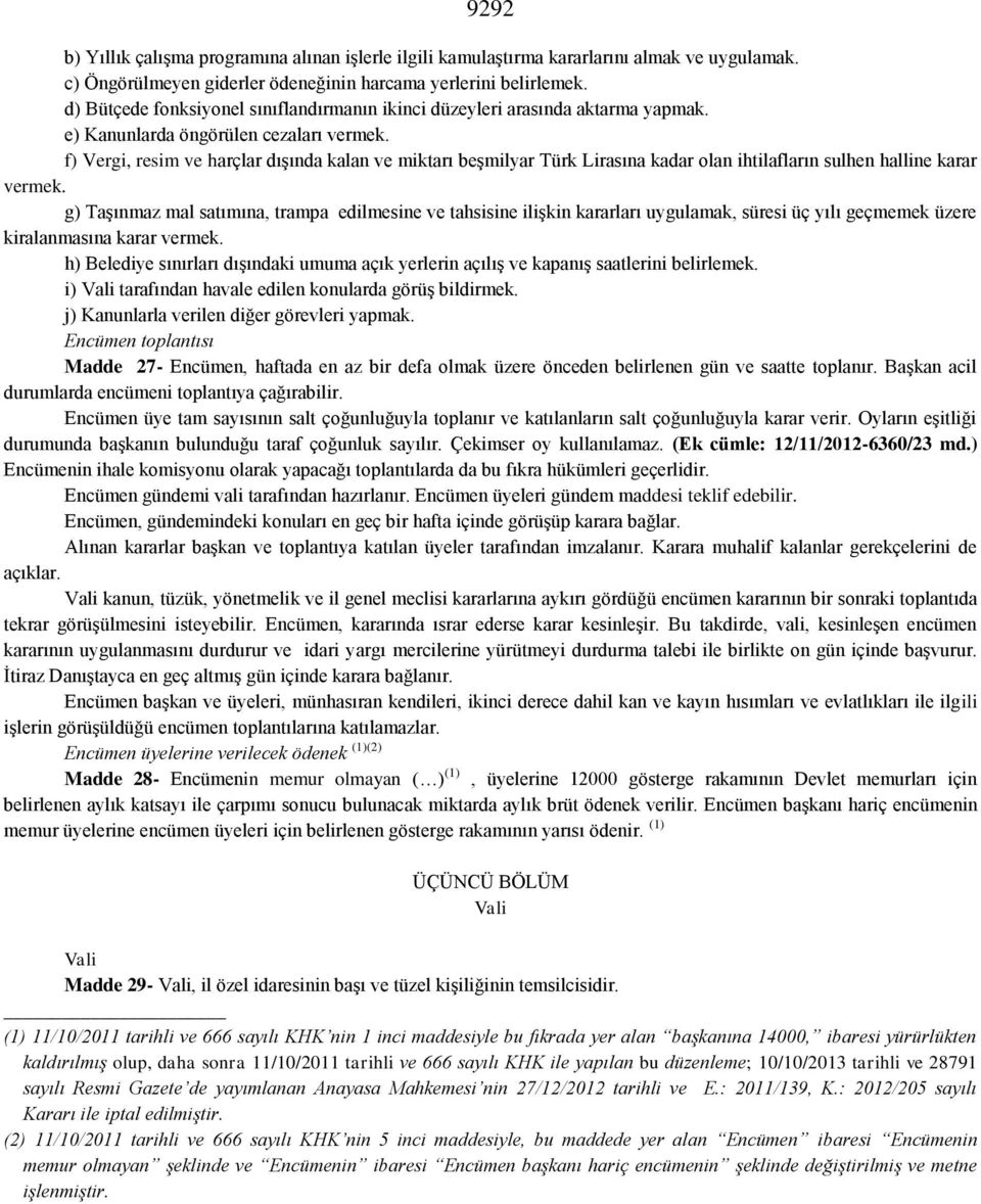 f) Vergi, resim ve harçlar dışında kalan ve miktarı beşmilyar Türk Lirasına kadar olan ihtilafların sulhen halline karar vermek.