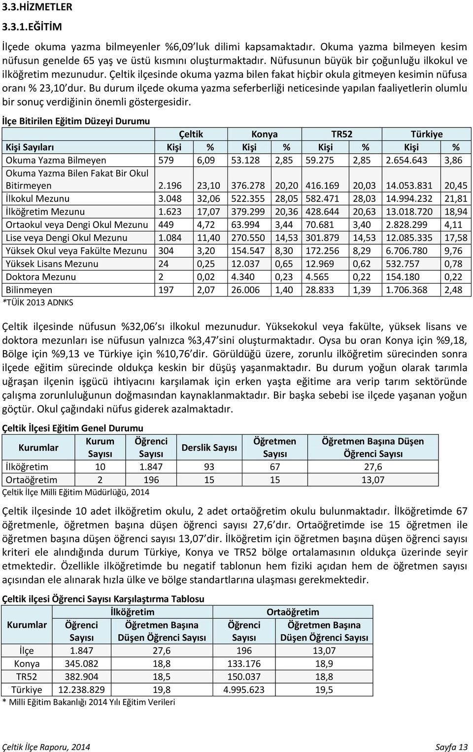 Bu durum ilçede okuma yazma seferberliği neticesinde yapılan faaliyetlerin olumlu bir sonuç verdiğinin önemli göstergesidir.