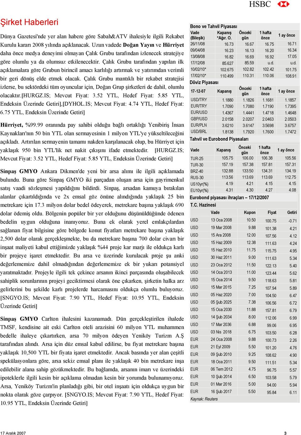 Çalık Grubu tarafından yapılan ilk açıklamalara göre Grubun birincil amacı karlılığı artırmak ve yatırımdan verimli bir geri dönüş elde etmek olacak.