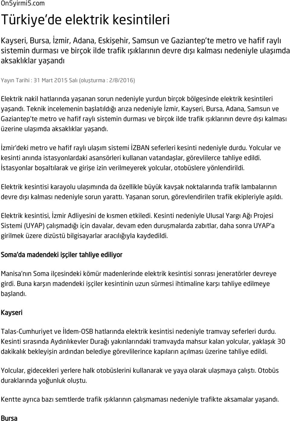 Türkiye'de elektrik kesintileri - PDF Free Download