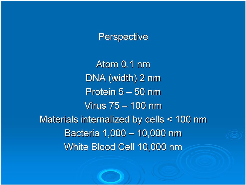 Virus 75 100 nm Materials internalized by