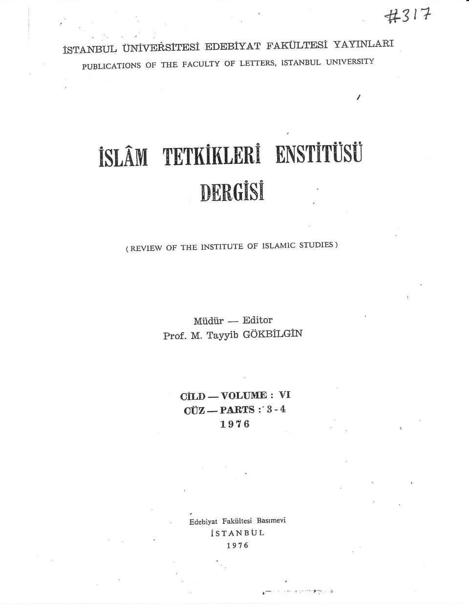( REVIEW OF THE INSTITUTE OF ISLAMTC STUDIES ) Mi