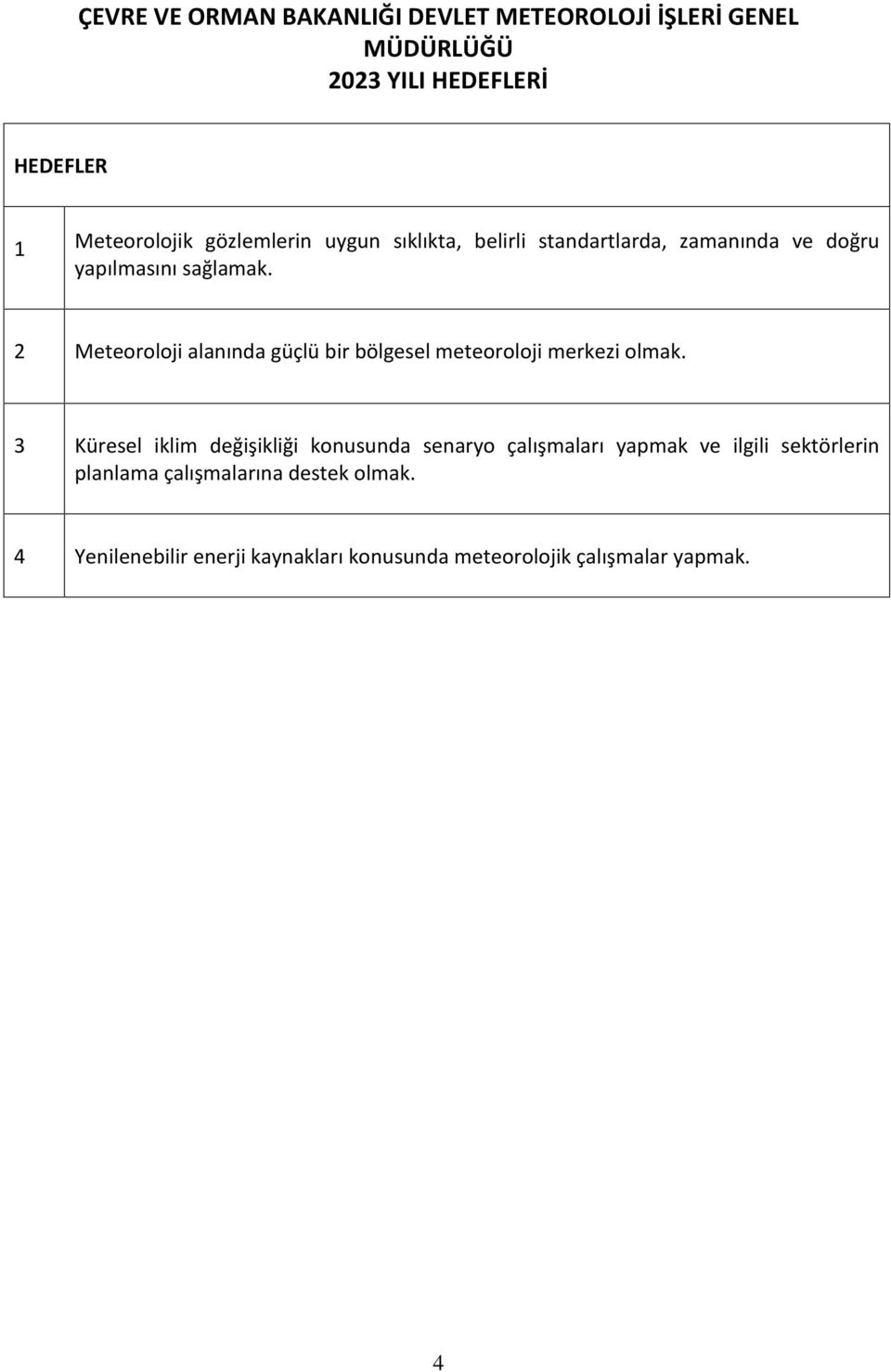 2 Meteoroloji alanında güçlü bir bölgesel meteoroloji merkezi olmak.