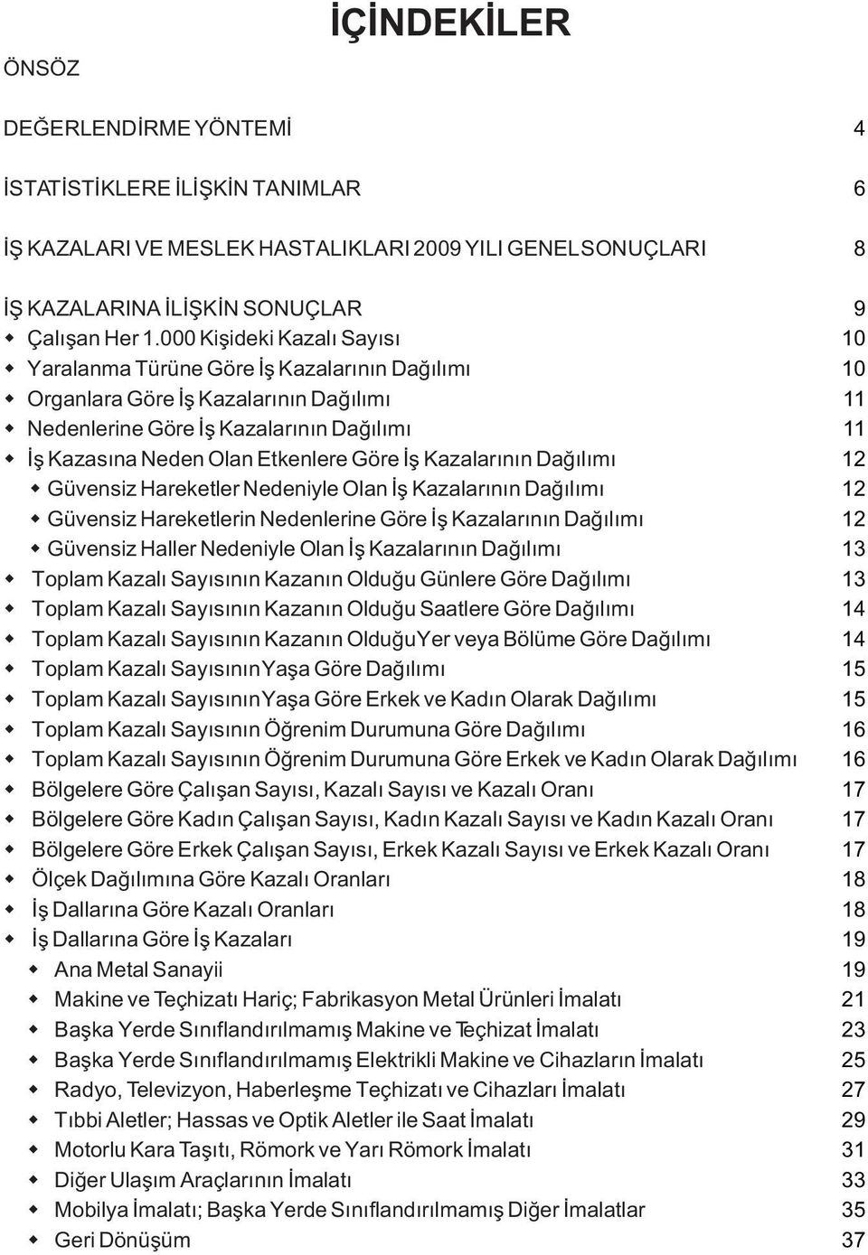 Kazalarýnýn Daðýlýmý Güvensiz Hareketler Nedeniyle Olan Ýþ Kazalarýnýn Daðýlýmý Güvensiz Hareketlerin Nedenlerine Göre Ýþ Kazalarýnýn Daðýlýmý Güvensiz Haller Nedeniyle Olan Ýþ Kazalarýnýn Daðýlýmý