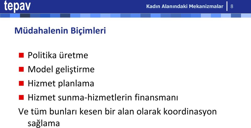 sunma-hizmetlerin finansmanı Ve tüm