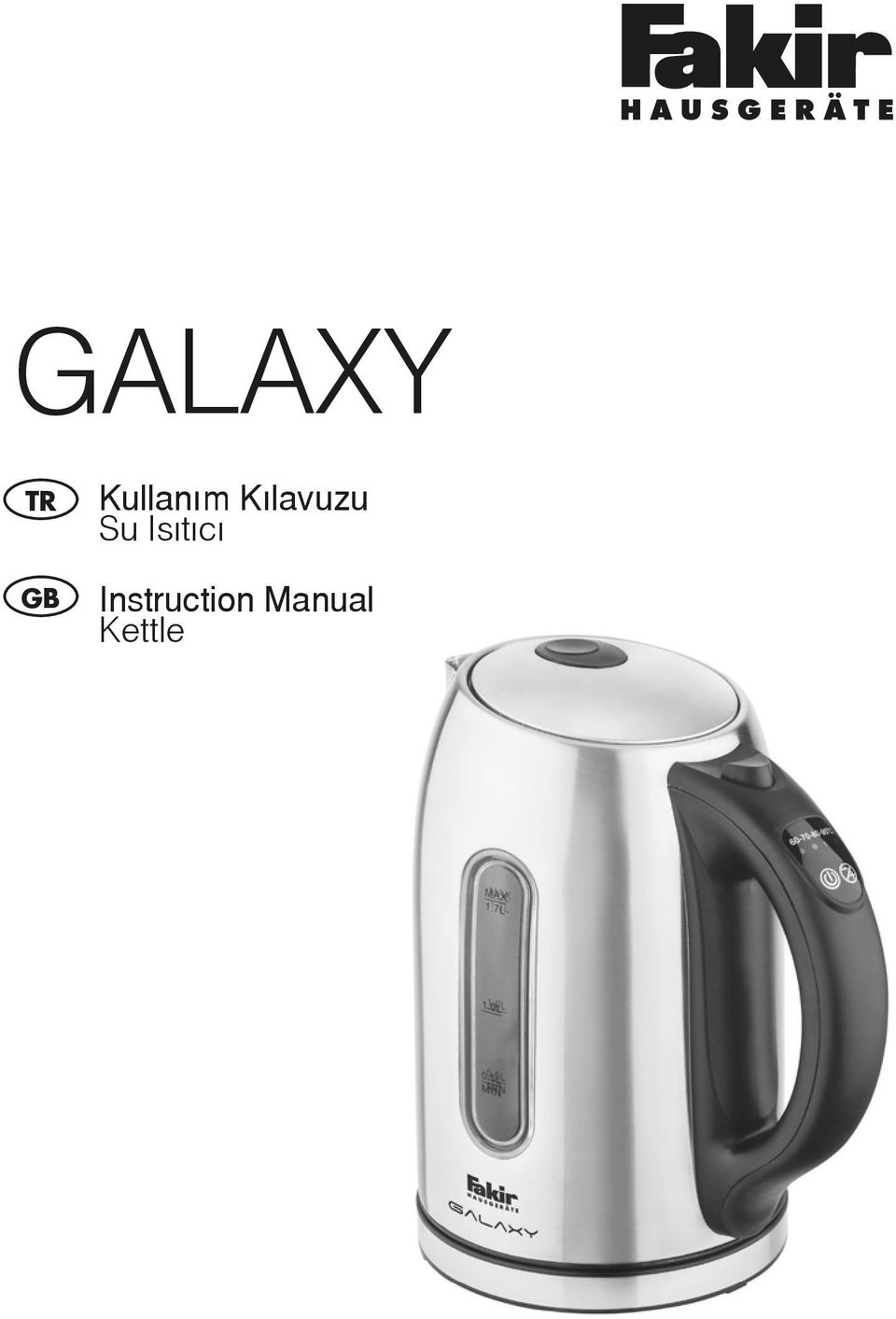 GALAXY. Kullanım Kılavuzu Su Isıtıcı. Instruction Manual Kettle - PDF  Ücretsiz indirin