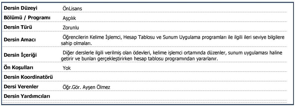 Diğer derslerle ilgili verilmiş olan ödevleri, kelime işlemci ortamında düzenler,