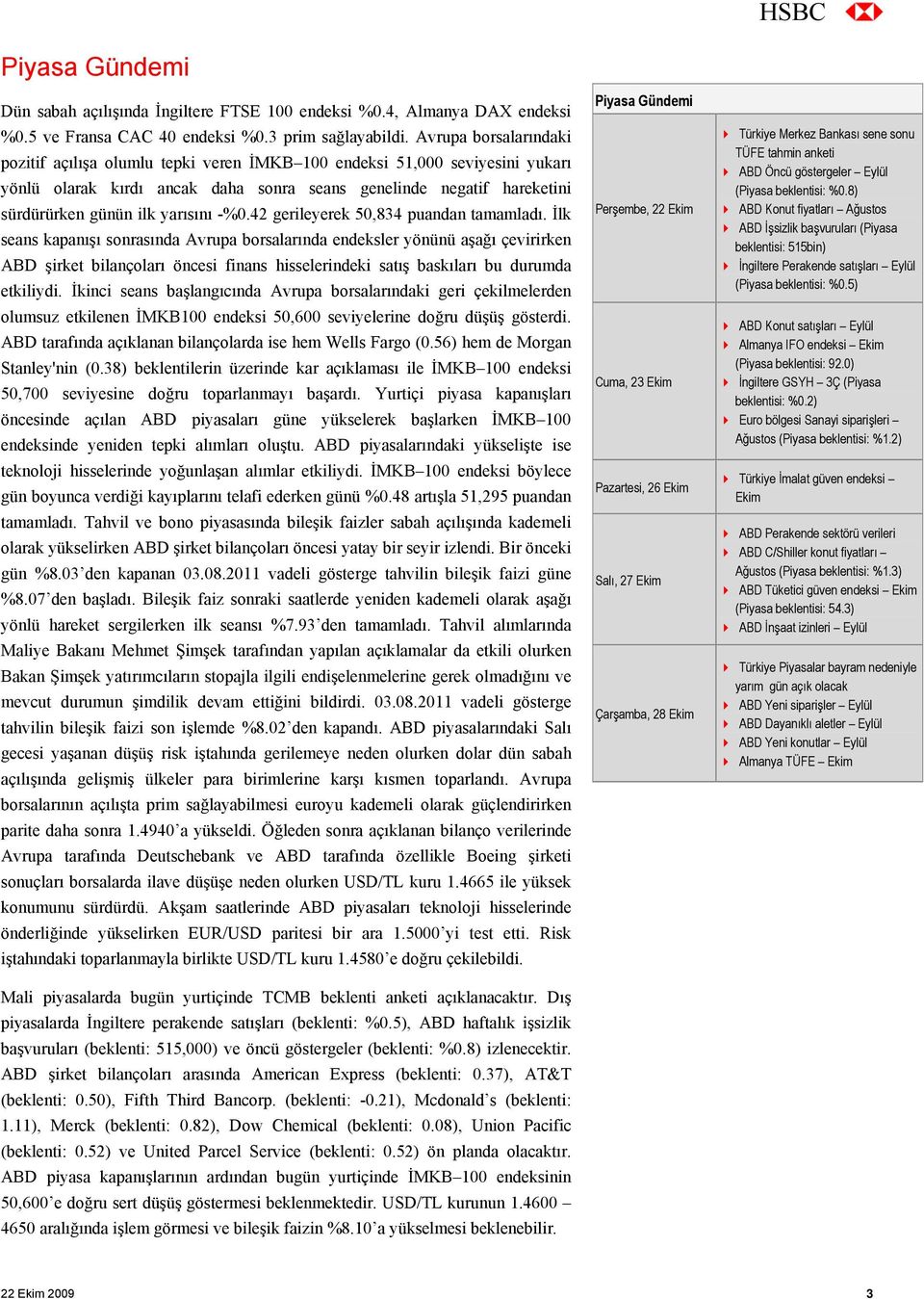 yarısını -%0.42 gerileyerek 50,834 puandan tamamladı.