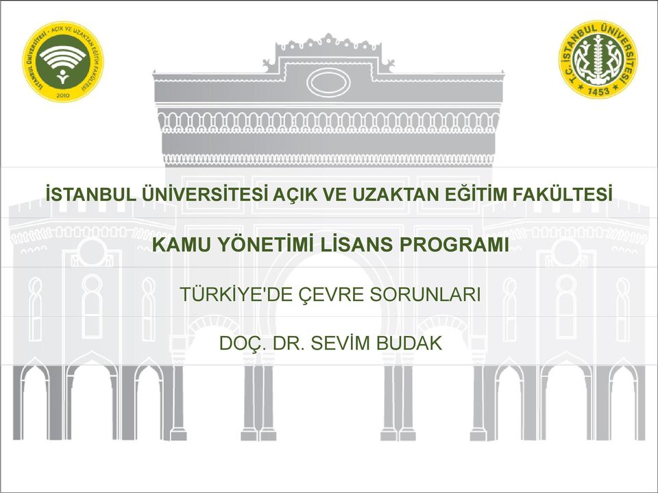 YÖNETİMİ LİSANS PROGRAMI