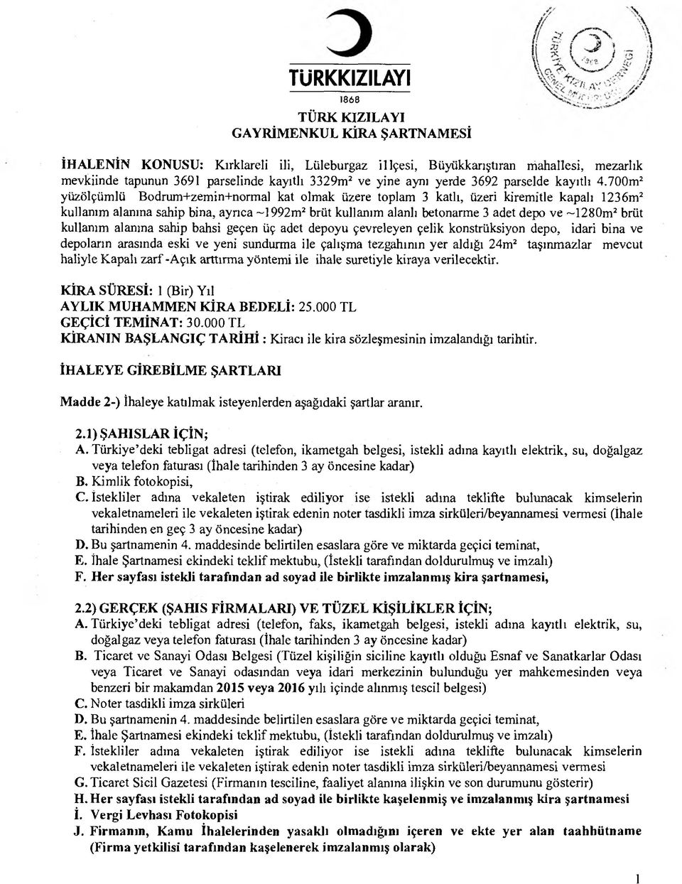 brüt kullanım alanına sahip bahsi geçen üç adet depoyu çevreleyen çelik konstrüksiyon depo, idari bina ve depoların arasında eski ve yeni sundurma ile çalışma tezgahının yer aldığı 24m2 taşınmazlar