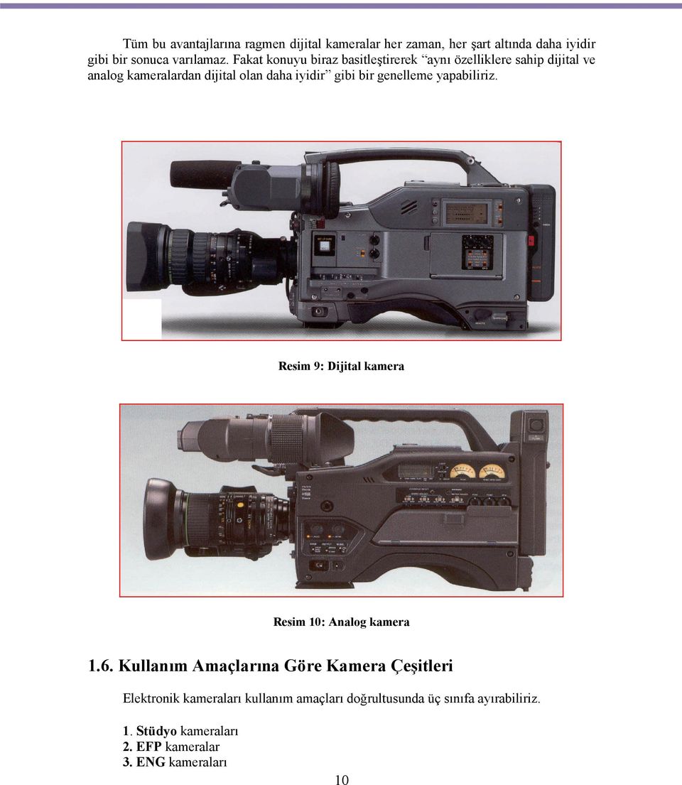 genelleme yapabiliriz. Resim 9: Dijital kamera Resim 10: Analog kamera 1.6.