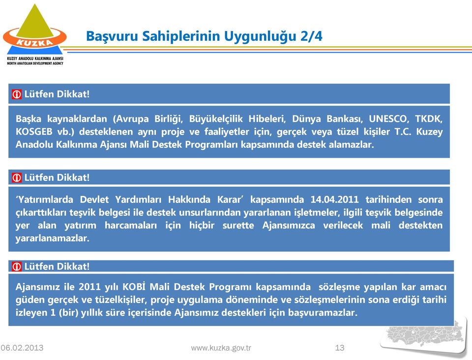 Yatırımlarda Devlet Yardımları Hakkında Karar kapsamında 14.04.