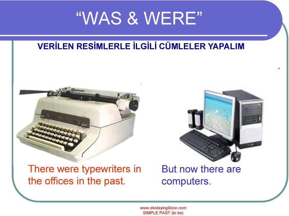 were typewriters in the offices