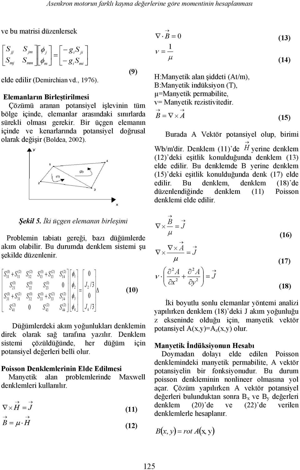 (11) B H (1) B 0 (13) 1 (14) μ=manetk perablte, = Manetk rezsttedr. B A (15) Wb/'dr. Denkle (11) de H erne denkle ( (13) elde edlr.