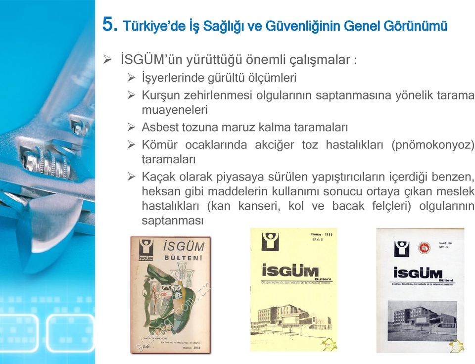 ocaklarında akciğer toz hastalıkları (pnömokonyoz) taramaları Kaçak olarak piyasaya sürülen yapıştırıcıların içerdiği