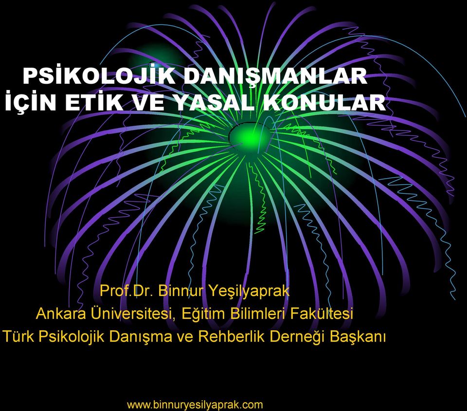 Binnur Yeşilyaprak Ankara Üniversitesi,