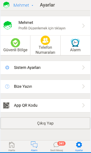 5.6.3 Telefon Numaraları Ayarları Acil Durum Numaraları Ayarları Phone Numbers(Telefon Numaraları) ayarlarına girdikten sonra 3 adet Acil Durum Numarası ekleyebilirsiniz.