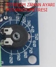 1 Çevrim için Start Soketi: Vibratörün çalışması için bu soket uçlarına anahtar bağlanır ve anahtar yardımı ile vibratör çalıştırılır ve durdurulur.