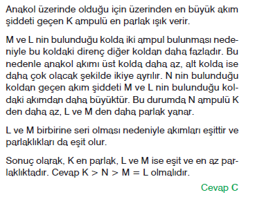 Soru Lambaların Parlaklığı a) Özdeş Lambaların Parlaklığı Lambaların parlaklıkları lambaların gücüne bağlıdır. Ünitenin ilerleyen kısmında elektriksel güç ifadesinden bahsedilecektir.